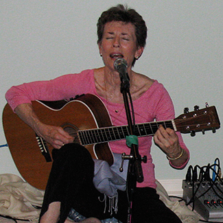 Linda with guitar