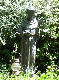 St Francis statue